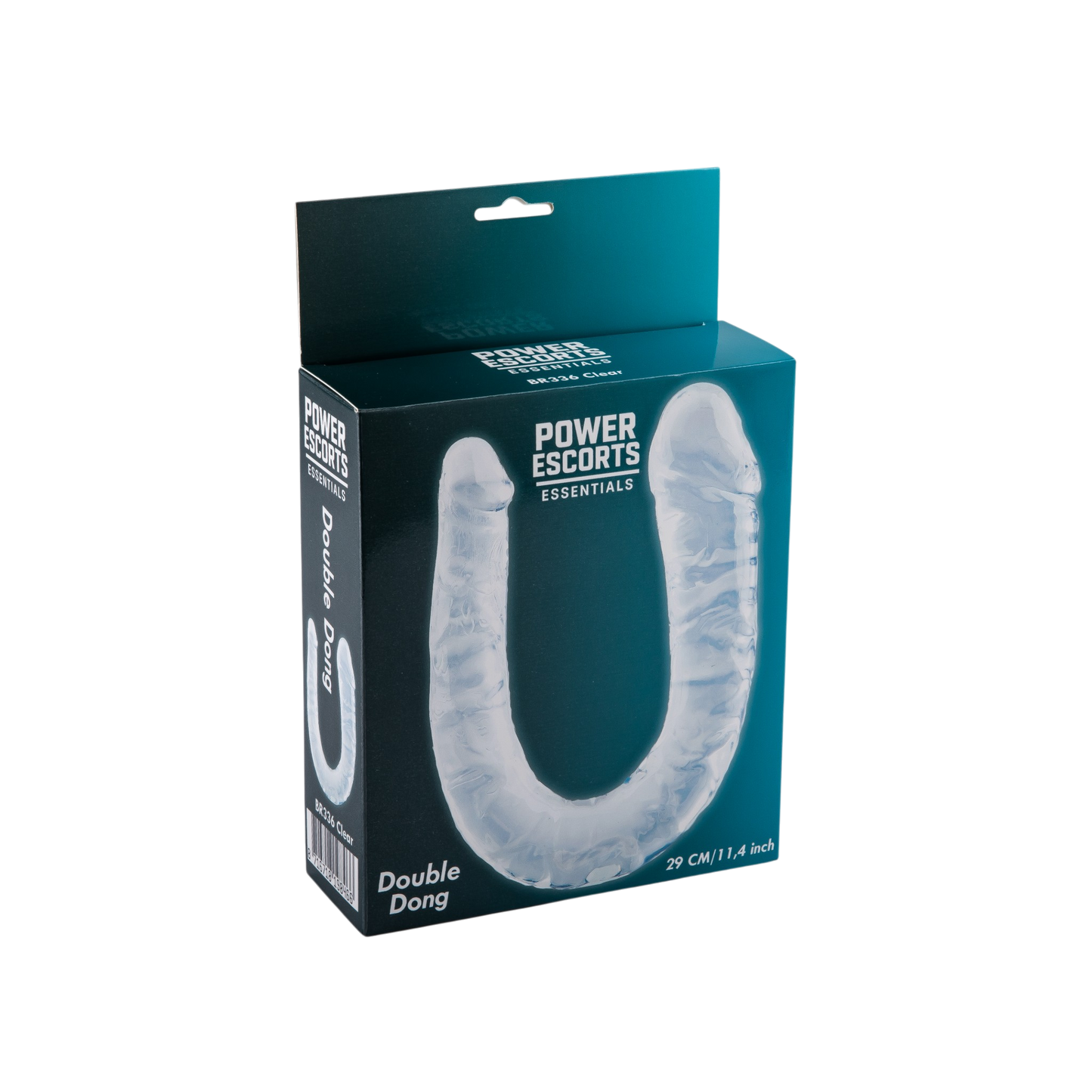 Power Escorts BR335 – Double Dong Clear – Transparante Dubbele Dildo – Flexibel – 29 cm