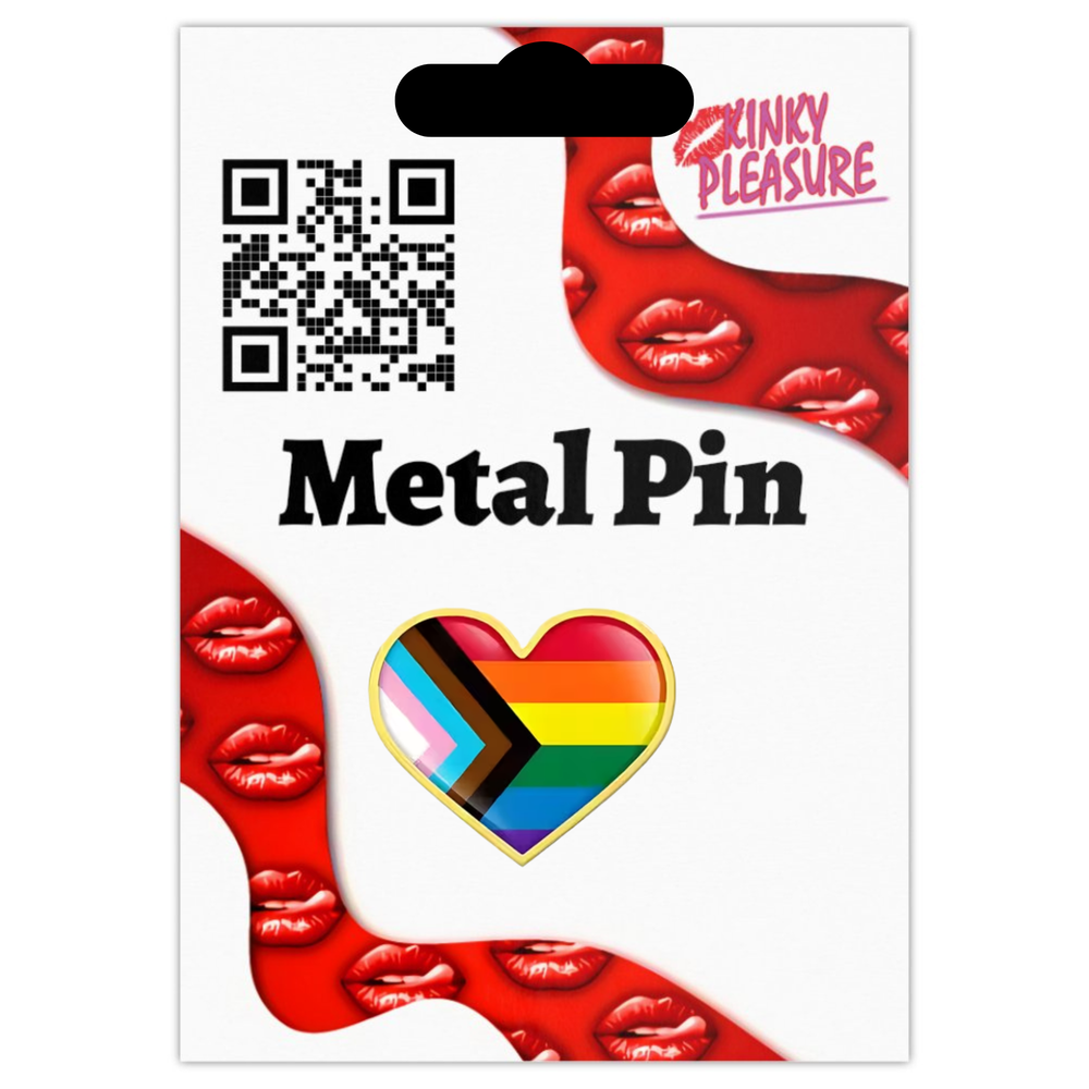 LGBTQ+ Pride Hart Pin – Metalen Progress Pride Speldje