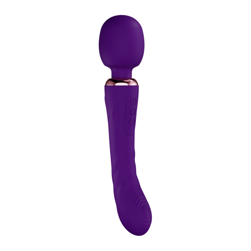 Power Escorts Char Lemagne Zwarte G Spot & Clit Wand Massager - Silicone - 10 Speed