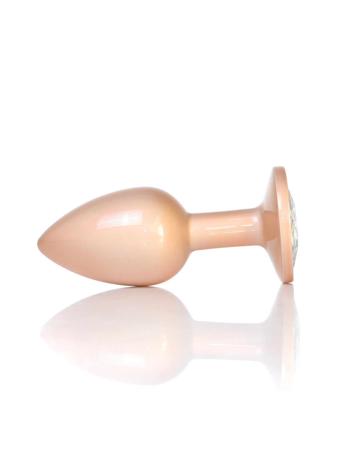 Boysoftoys - 64-00129 - Pearl Gold Anal Plug Clear Stone Small
