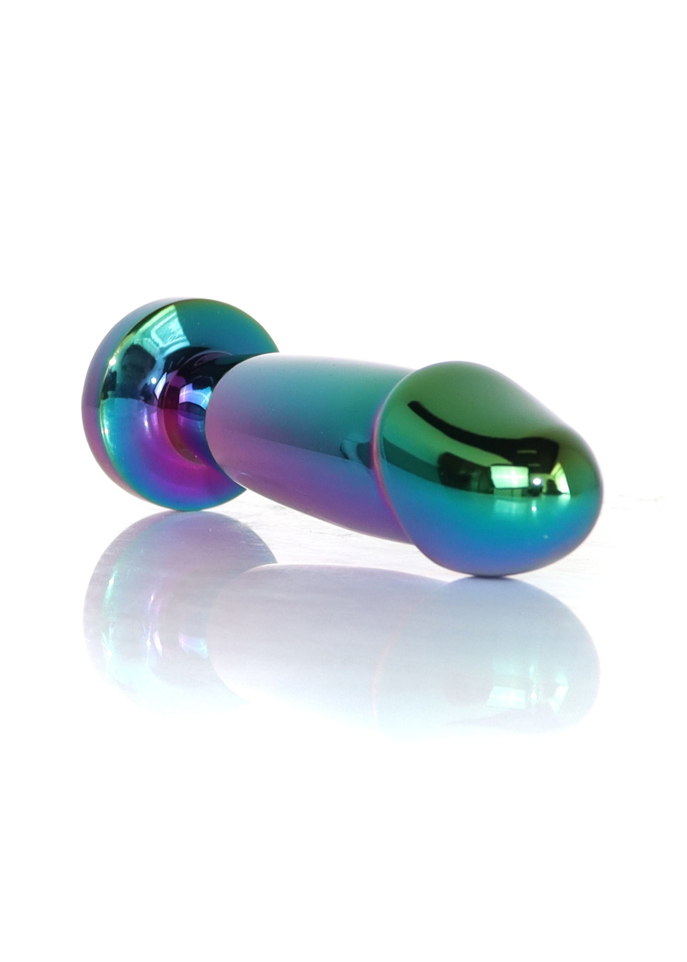 Boysoftoys - 64-00141 - Multi Colour Penis Anal Plug Clear Stone Small - 10,2 Cm Dia 2,2 Cm