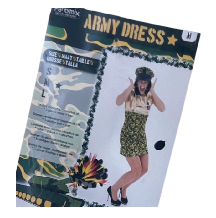 Sexy Army Jurkje voor Vrouwen – Militair Verkleedkostuum – Maat M