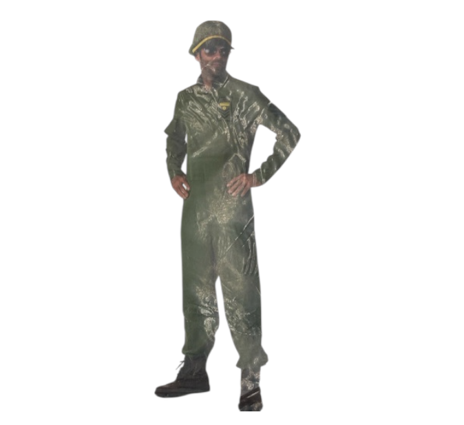 Sexy Luchtmacht Piloot - Army Pilot Airpower – Legergroene Overall met Pet – Maten M / L / XL