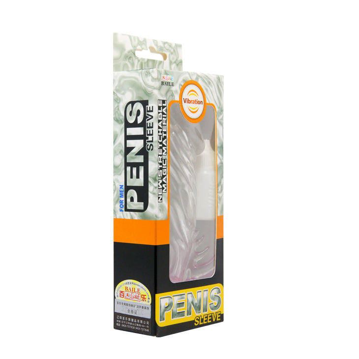 Baile Vibrerende Penis Sleeve – Extra Lengte & Intense Stimulatie (+2 cm) – Zacht & Flexibel