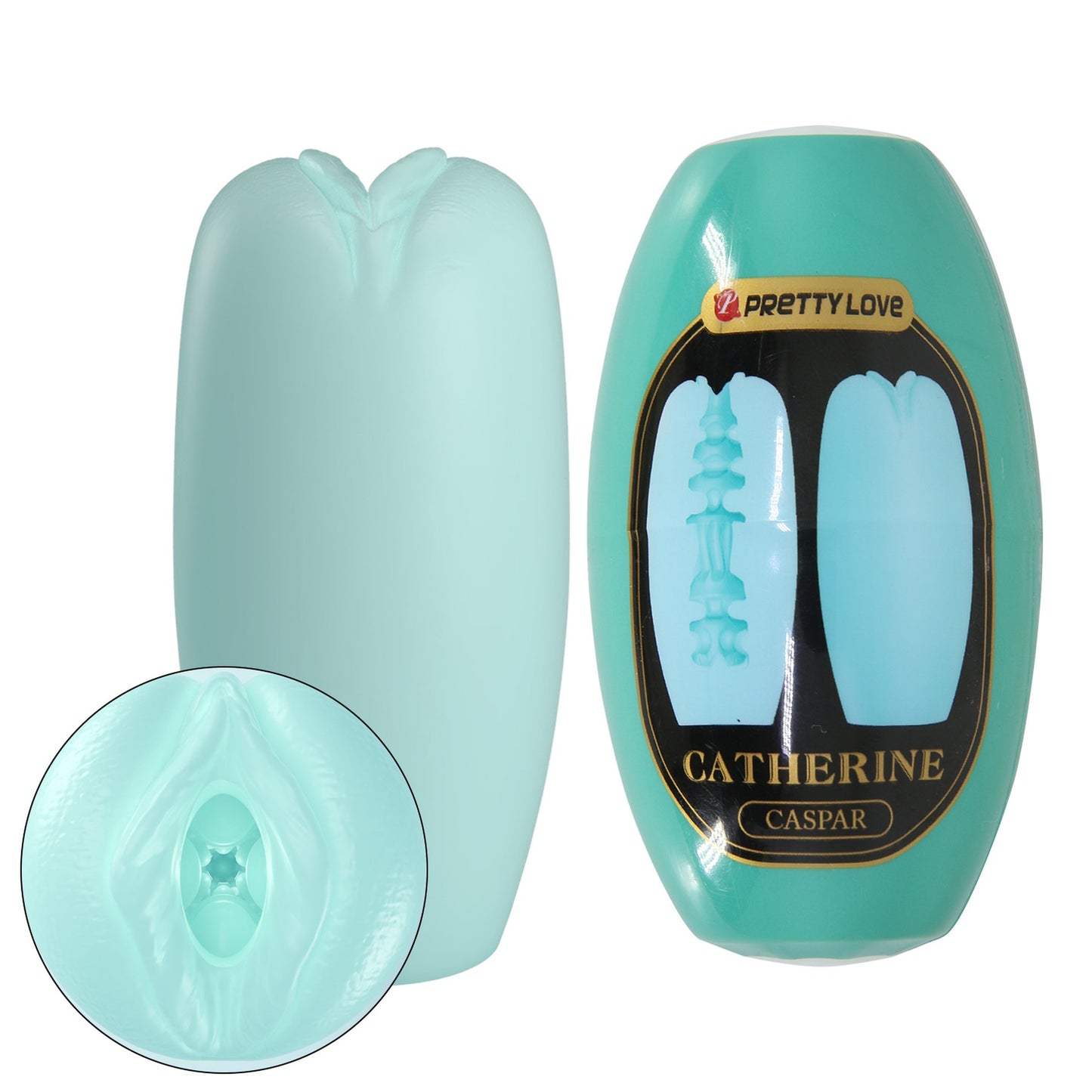 Baile -BI-014832-4-1 - Pretty Love Catherine Blue Silicone Masturbator Egg Big Size