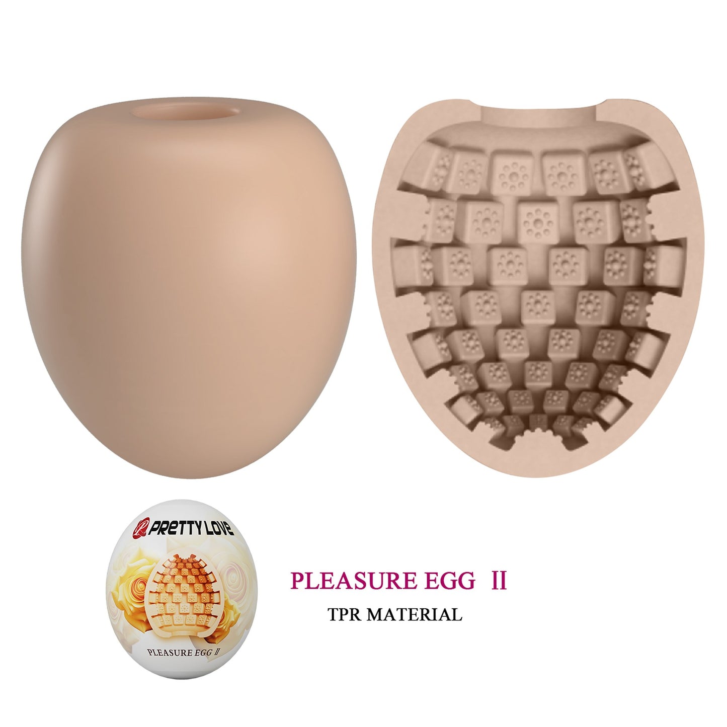 Pretty Love - Masturbator Eitje - Pleasure Egg 2 - Abs / Tpr