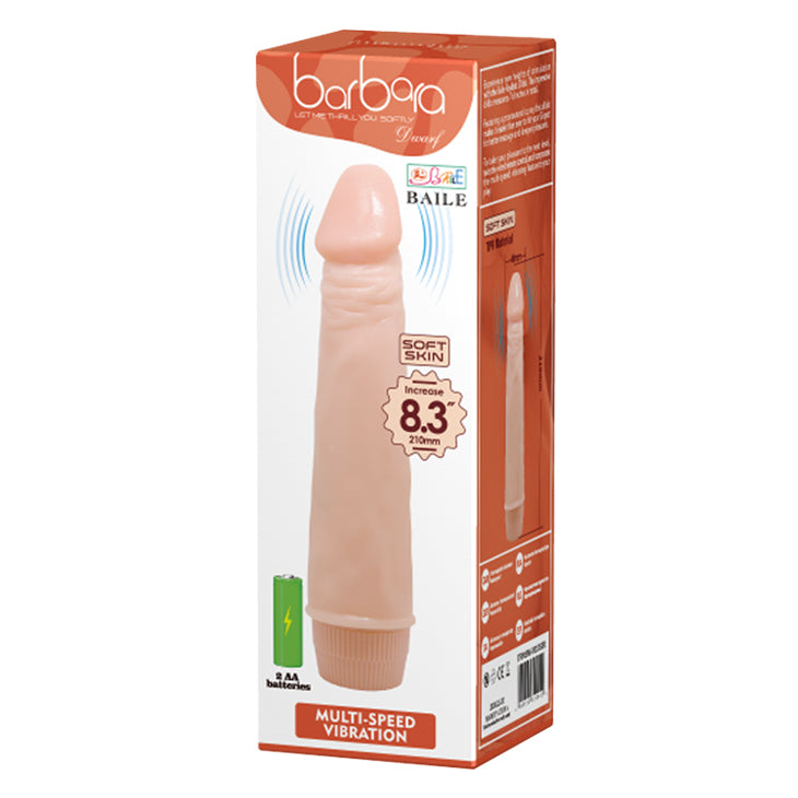 Baile - Barbara Realistic Soft Skin VIbrator 21 Cm 8.3 Inch