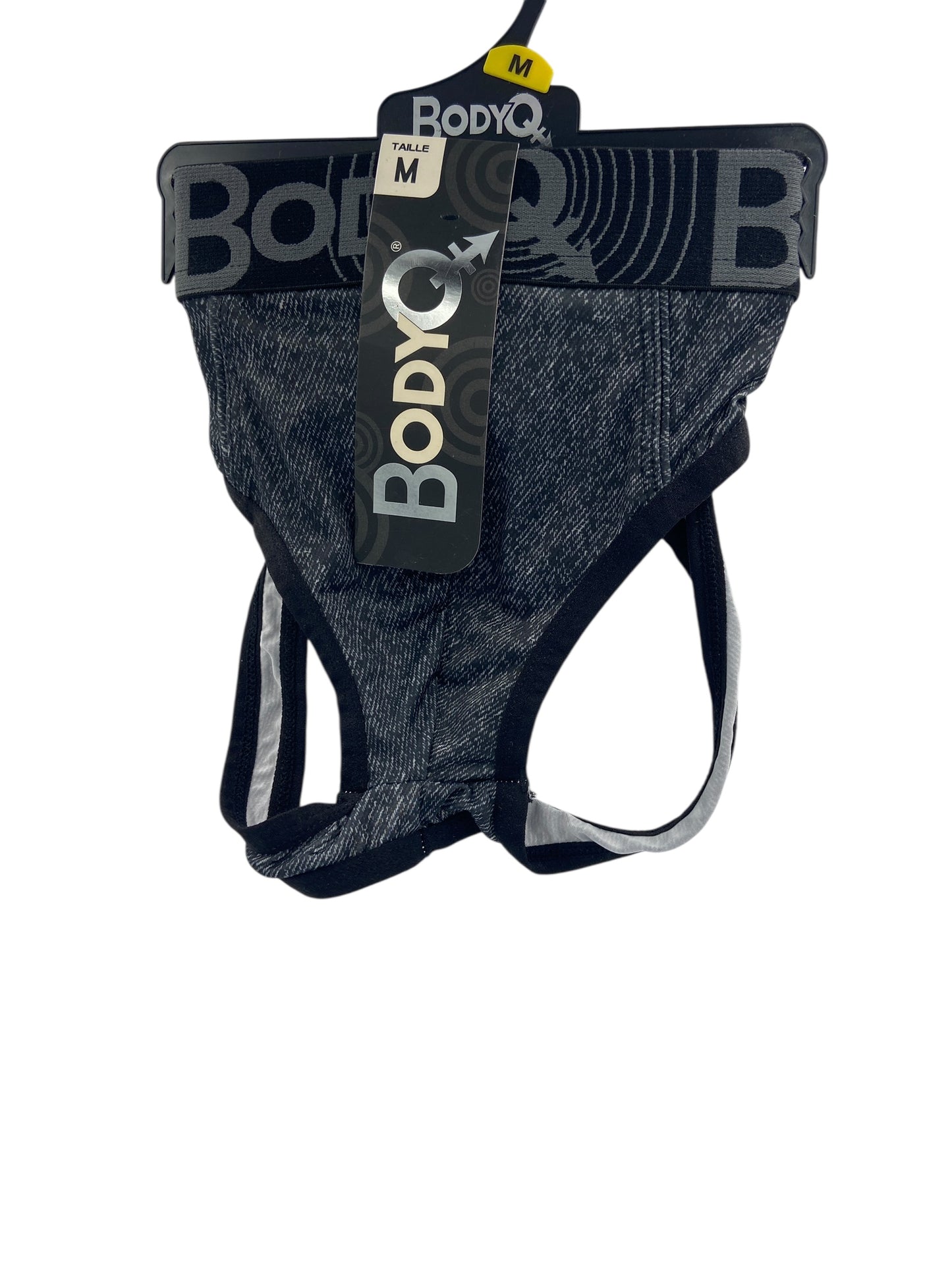 BodyQ Sexy Heren Jockstrap – Grijs/Zwart – Erotische Herenlingerie – Maten S t/m L