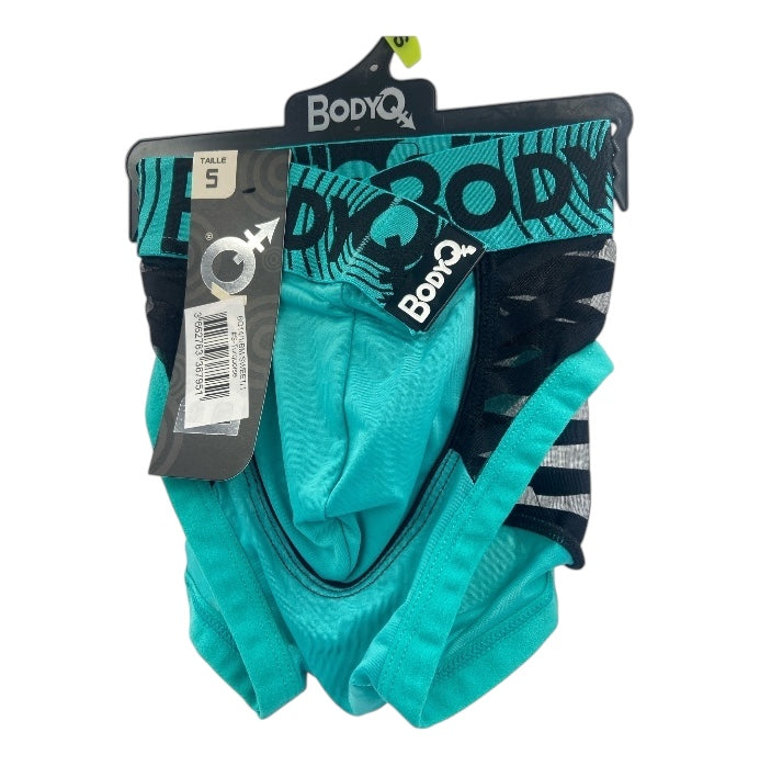BodyQ Sexy Heren Boxershort – Aqua met Net Zwart – Erotische Herenlingerie – Maten S t/m L