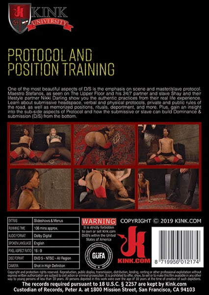 Dvd Kink University - Protocal And Position Training