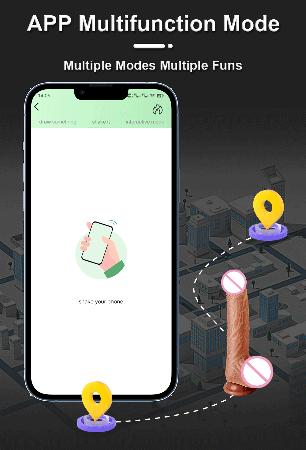 Lovesecret Premium – LS04 – Realistische Vibrator met Grote Ballen – App-Controlled & Verwarmd – Huidkleur