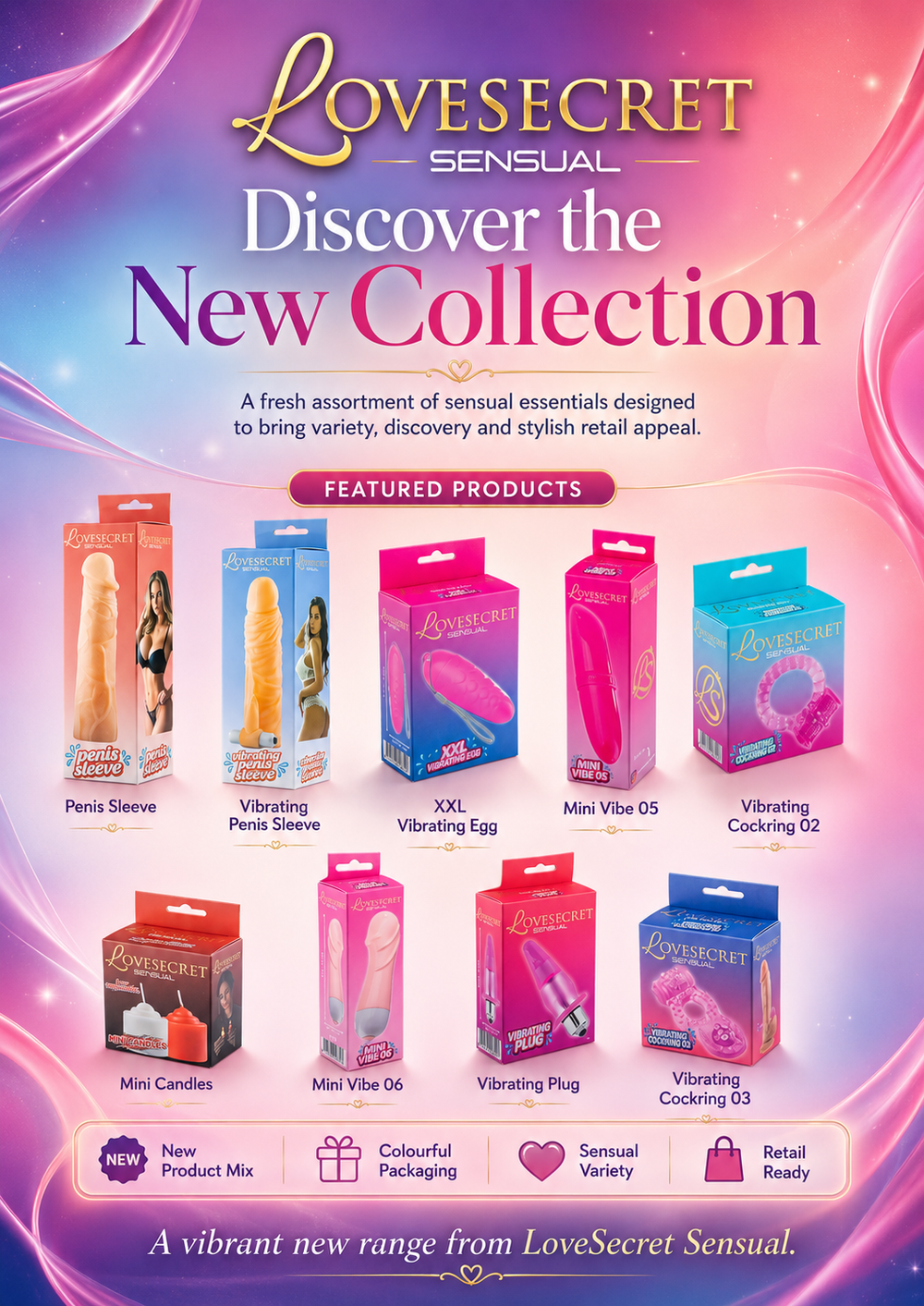 LoveSecret Sensual - Saving Pack - 9 Modellen – Vibrators / Extenders / Pluggen & Meer