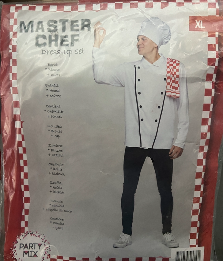 Kinky Chef Kok - Master Chef Kostuum – Ondeugende Chef Verkleedset voor Volwassenen