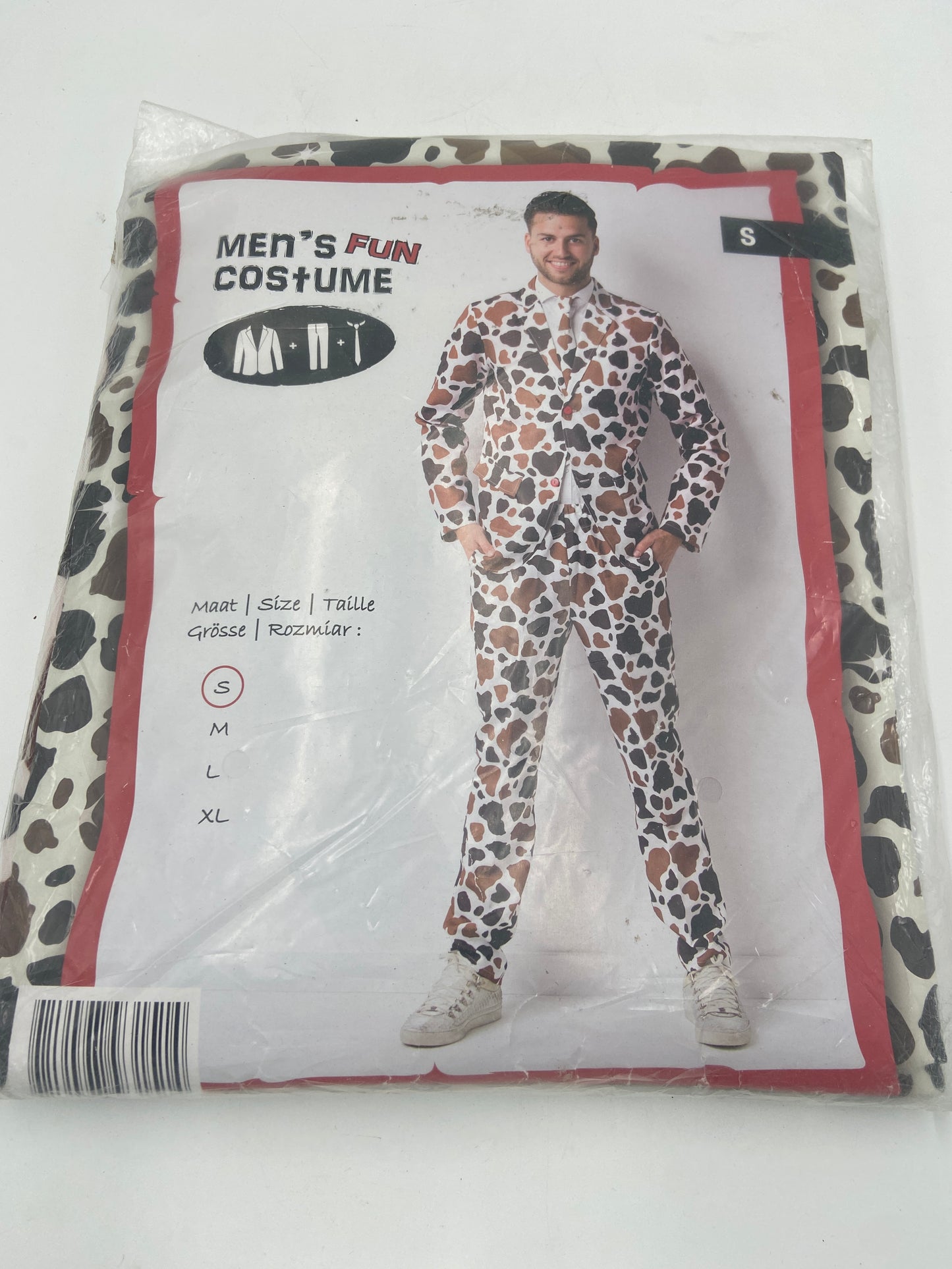 Kinky Power Suit – Blazer, Broek & Stropdas in Ondeugende Koeienprint