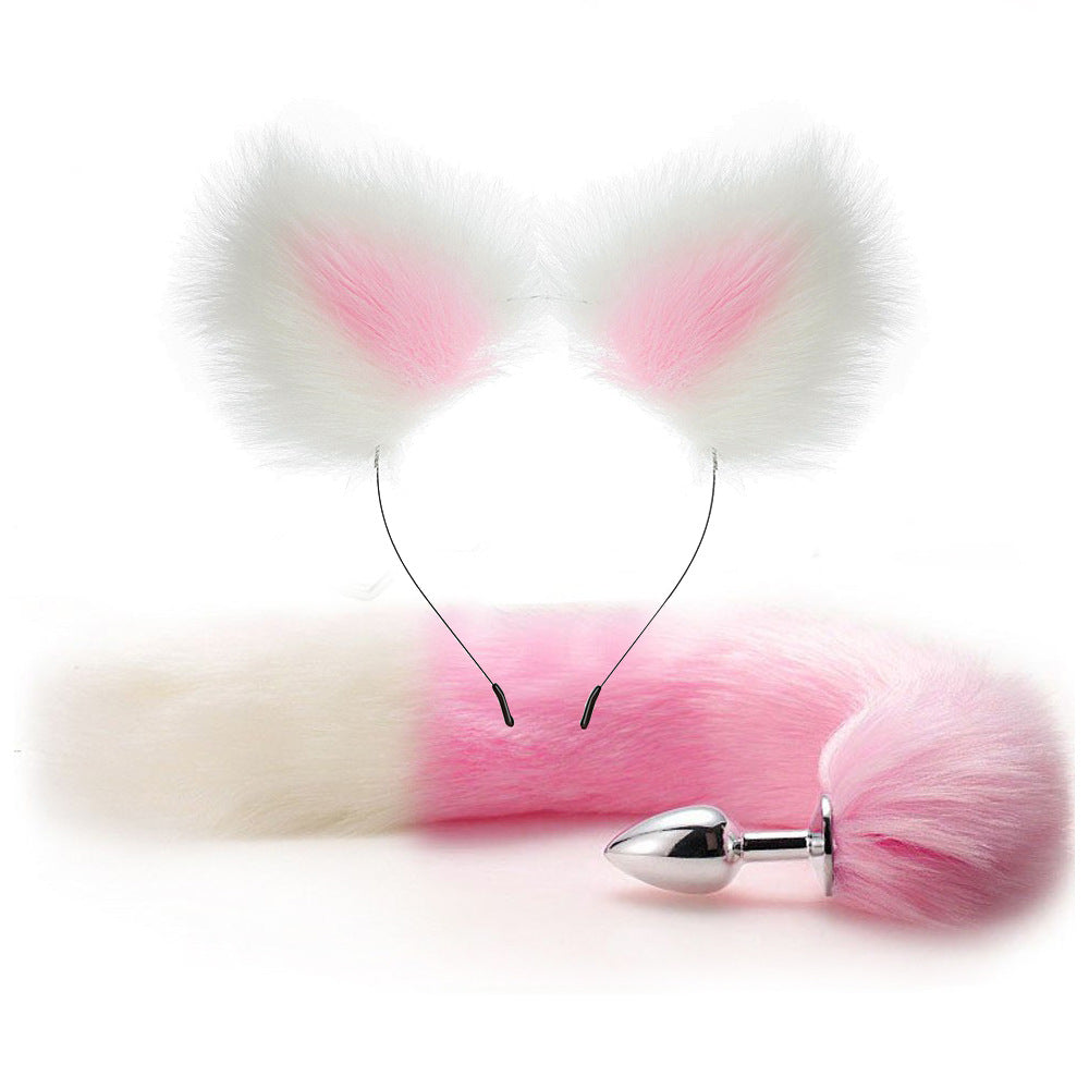 Lovesecret Sensual – LS47 Fox Set Pink / White – Fox Tail Plug & Fox Ears Gift Box