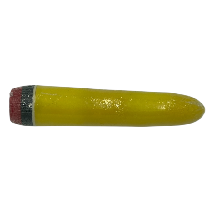 Gele Gladde Realistische Vibrator – 18 cm – Werkt op 2 AA-batterijen – Verpakt in Windowbox (Copy)