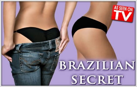 Brazilian Secret - Black Padded Envy Pants - To Enlarge Your Butt