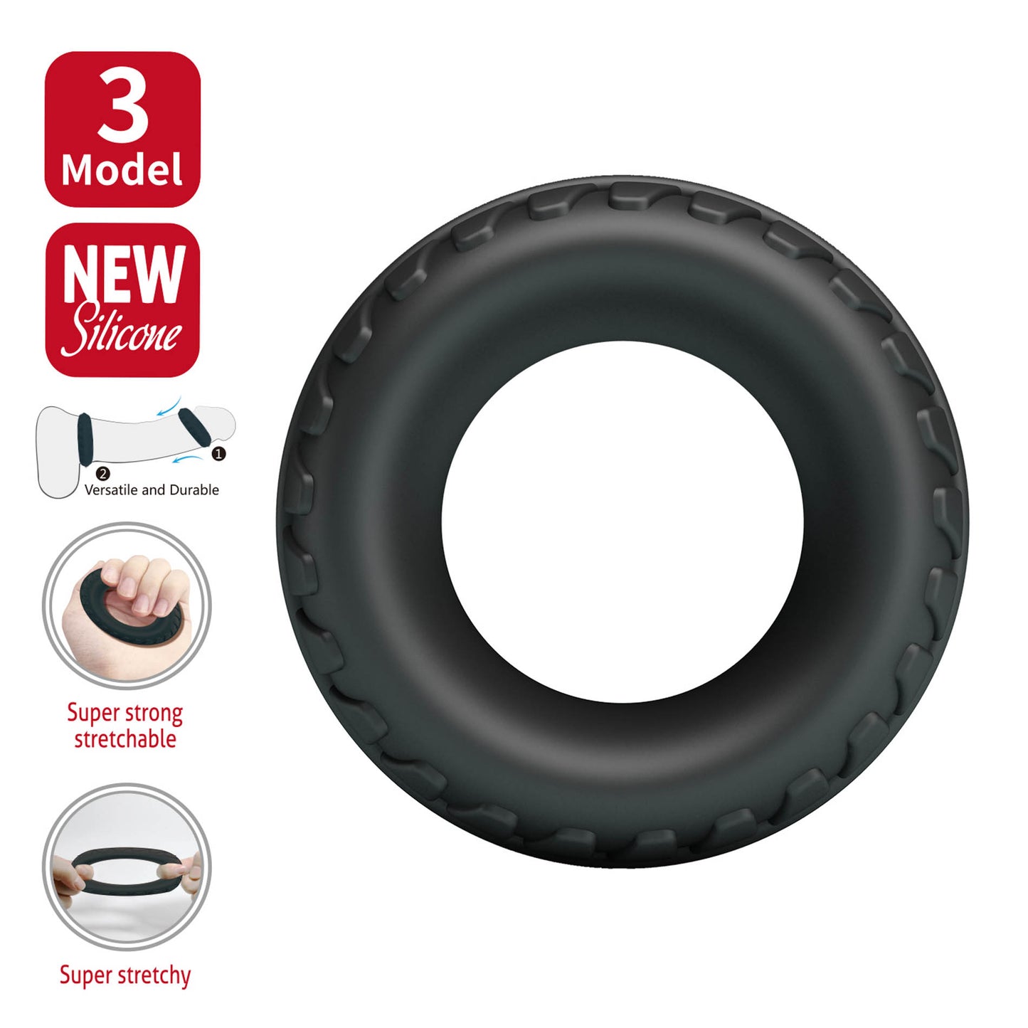 PRETTY LOVE Crazy Bull Dilson Penis Ring – Sterkere Erectie & Meer Uithoudingsvermogen