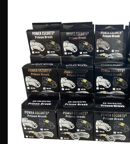 Power Escorts - BR88 - Prison Break - Metal Cock Cage - Silver - Small / Medium / Large