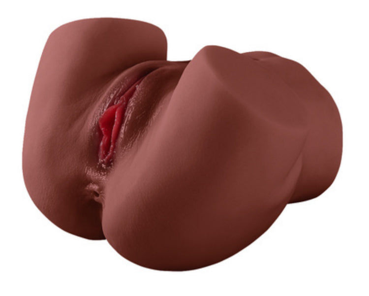 Pussy & Ass Masturbator – 2,6 kg Bruin Heavy Dual Entry Realistische Masturbator