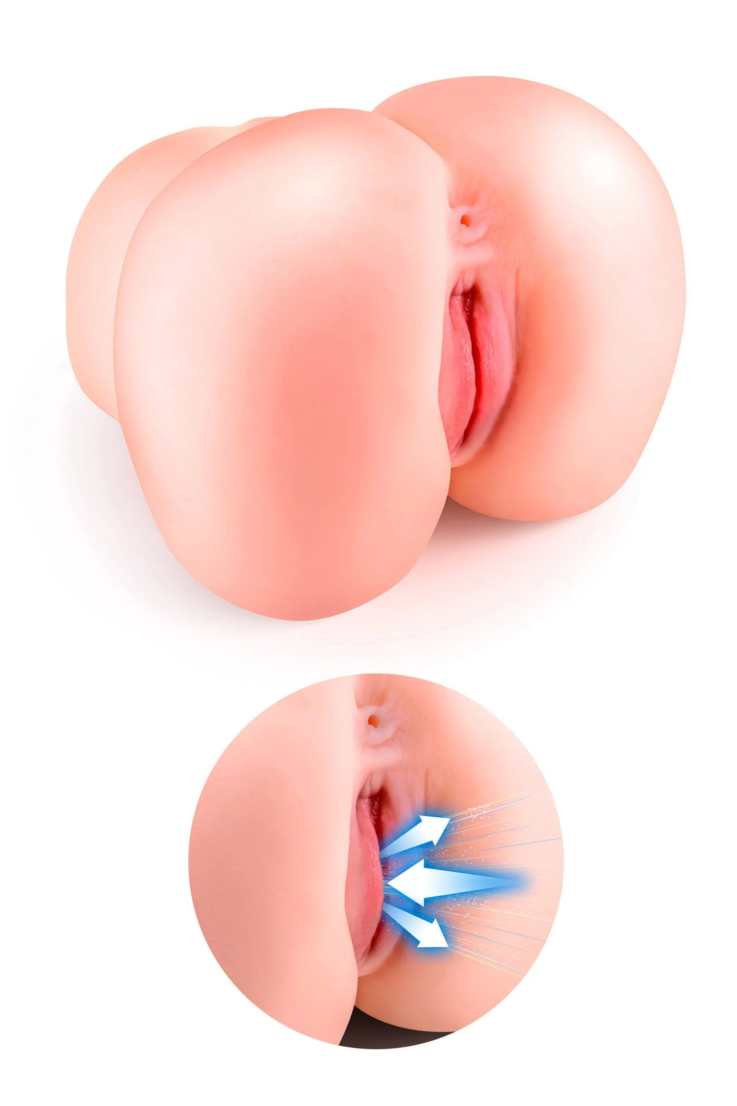 Real Body Lola Unieke Realistische Masturbator met Zuigfunctie, Vibrerende Vagina Anus en Voice – 3,37 kg