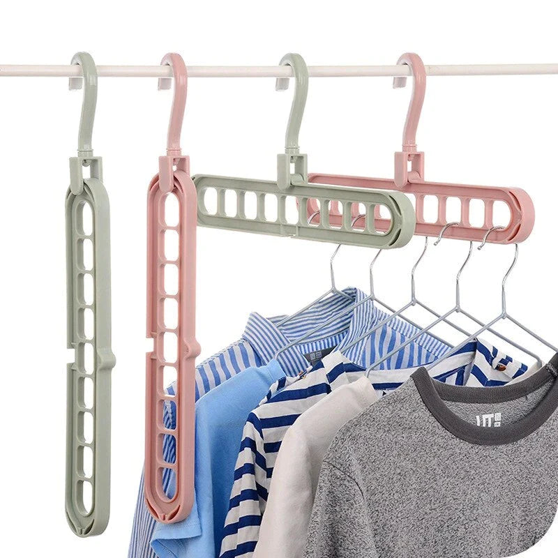 Multifunctionele Opvouwbare Herbruikbare Hanger - Ruimtebesparend en Gemakkelijk Opbergrek voor Huishoudelijke Kleding