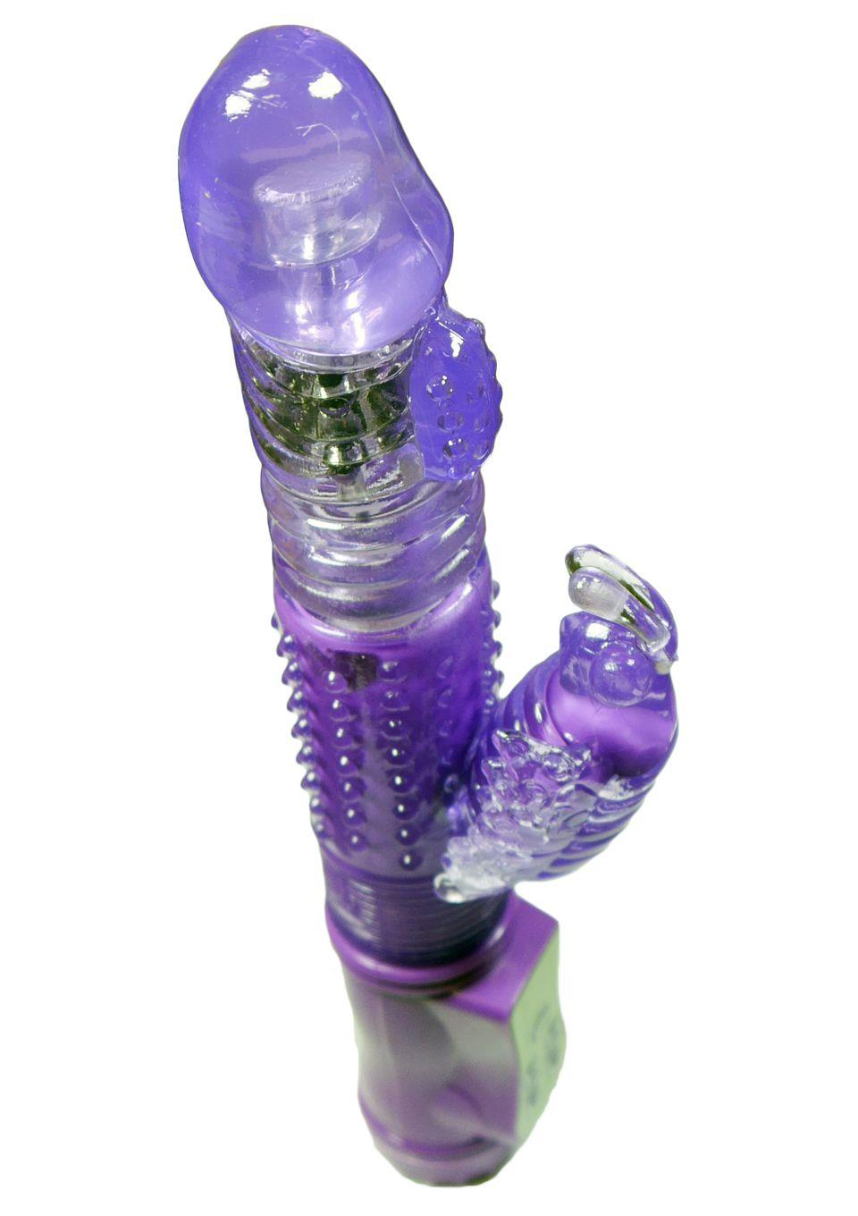 Boysoftoys Roterende & Op & Neer Rabbit- 36 Functies - Groot formaat 24,5 cm - Paars - Tarzan - 26-00103