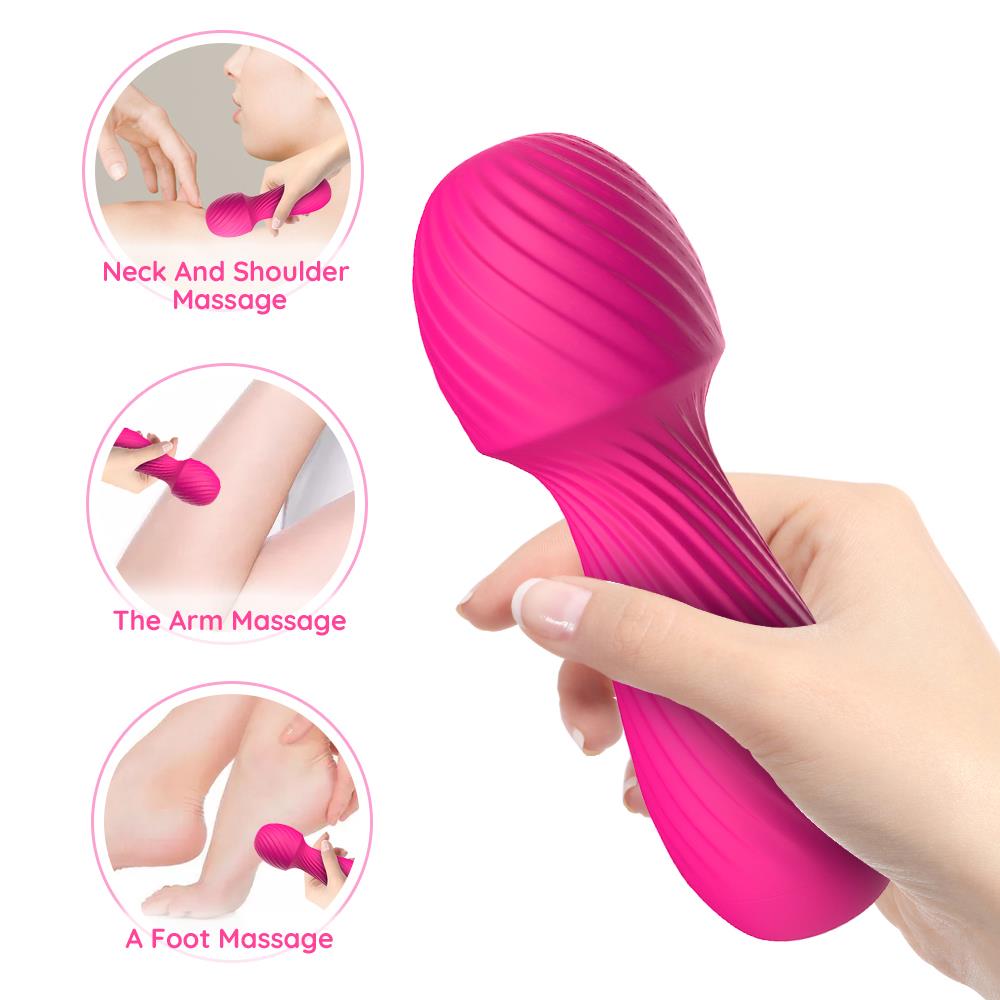 Bossoftoys - 52-00025-1 - Dazzle pink - Silicone Massager Pink USB - 9 Vibration mode - Mini wand
