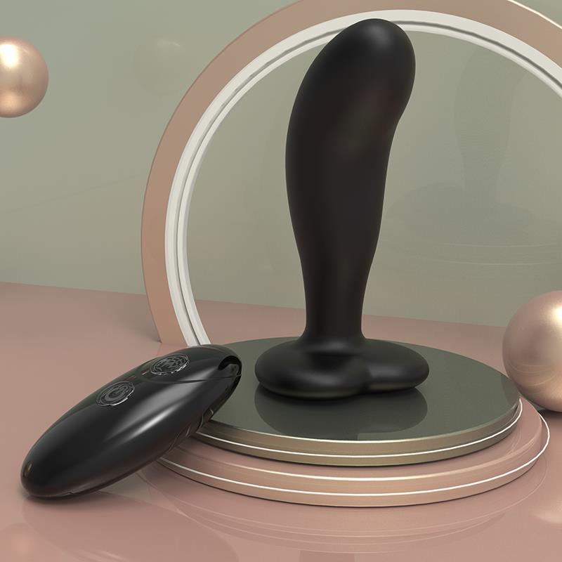 Bossoftoys Driller black Prostate Massager - Silicone - Remote control - 7 vibration modes - 52-00046