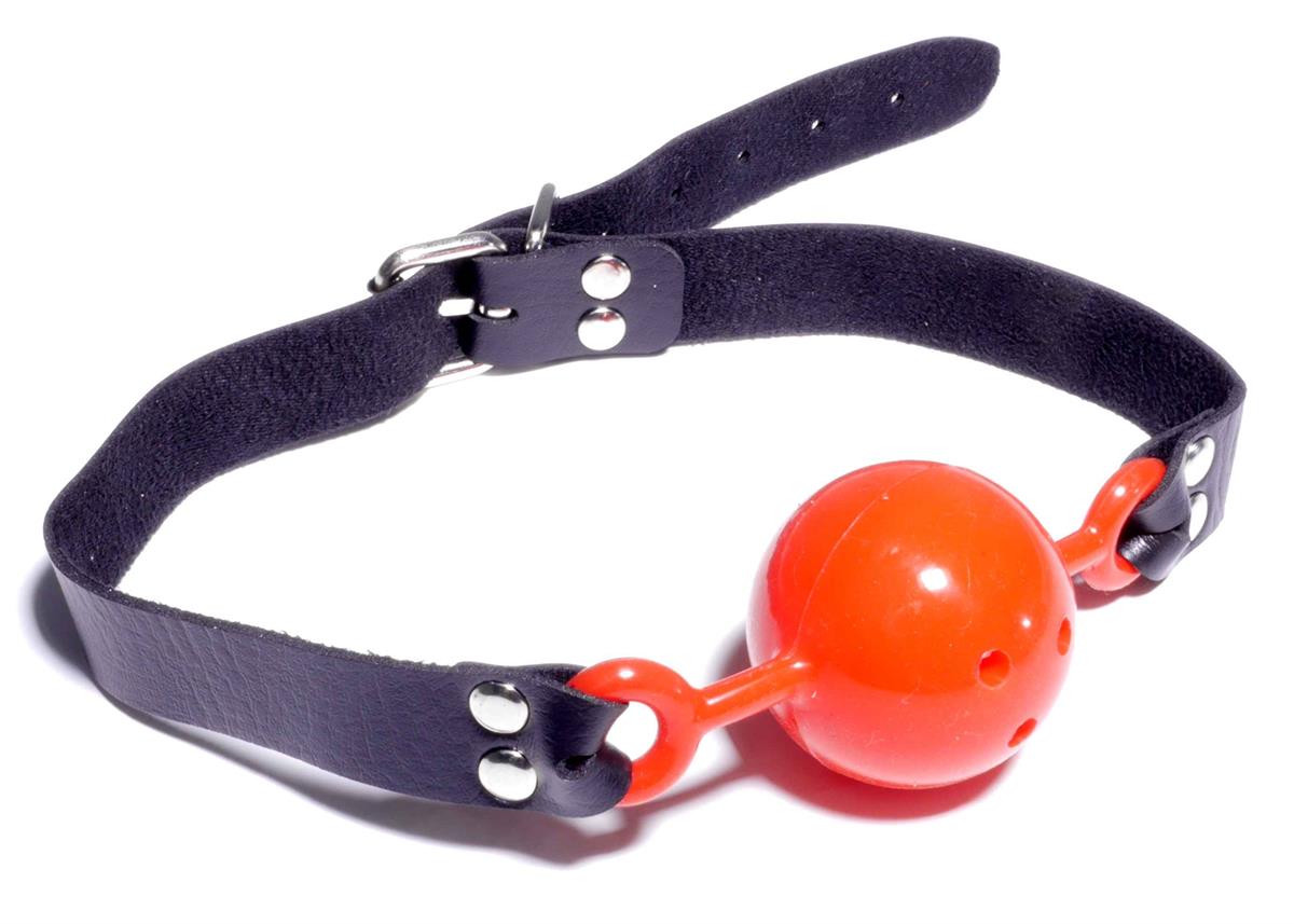 Boysoftoys - 61-00032 - Ball Gag - adjustable - breathable - attractive colour window box - red