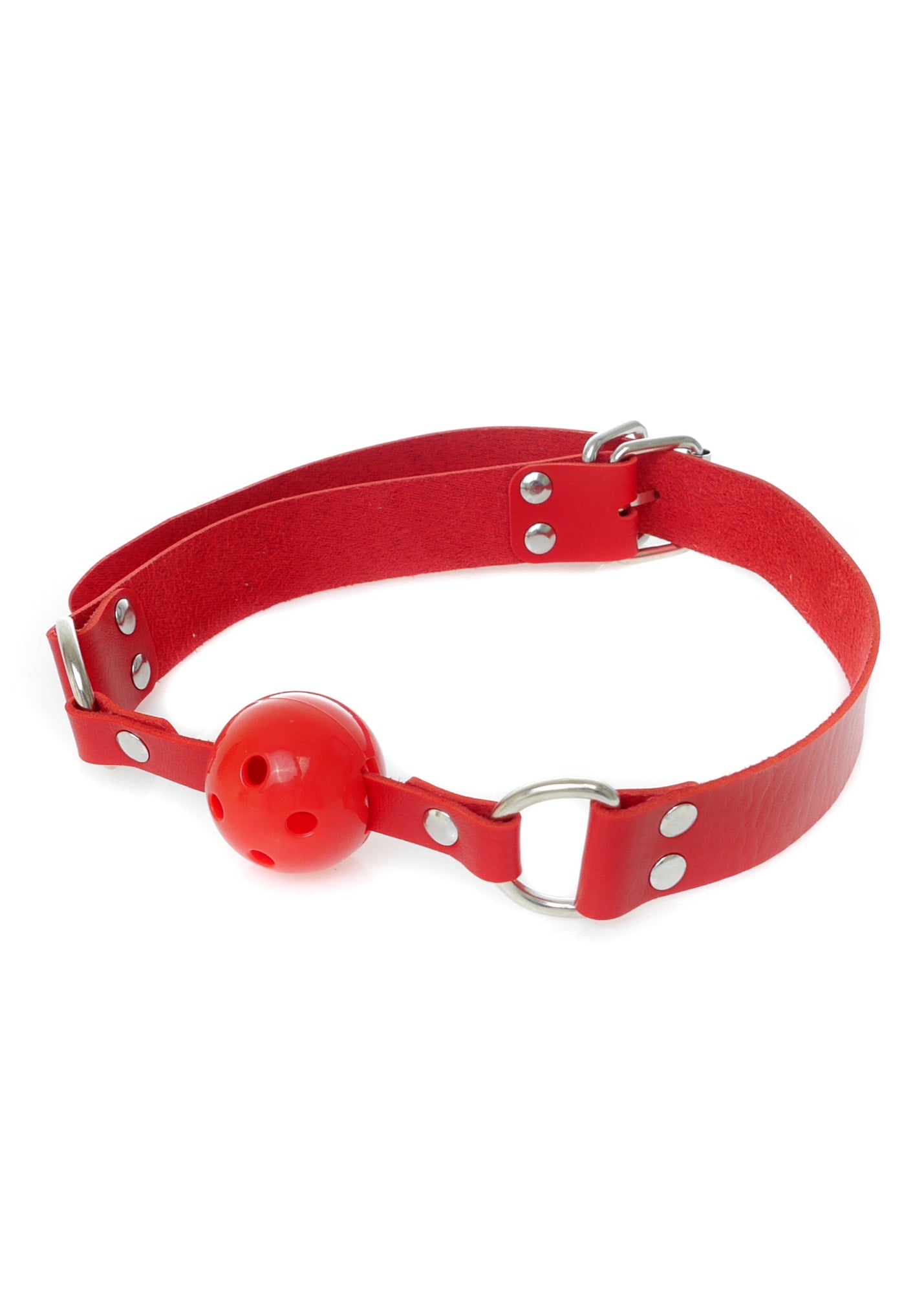 Boysoftoys - 61-00034 - Ball Gag - adjustable - breathable - attractive colour window box - Red