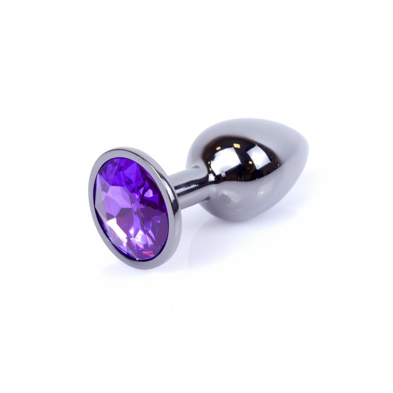 Boysoftoys - 64-00034 - Dark Silver Plug- Anal - Purple - length 7 cm - dia 2,7 cm