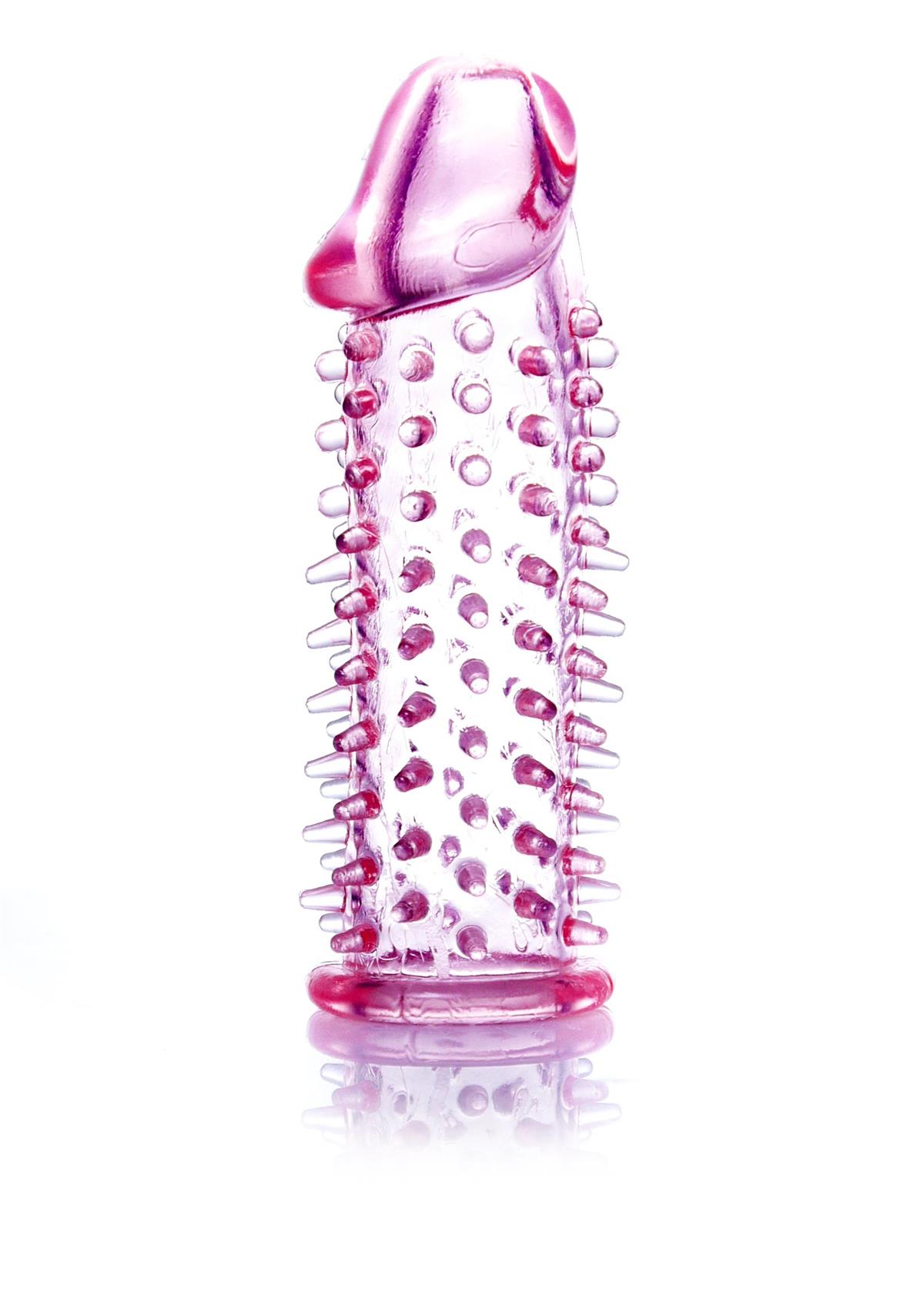 Boysoftoys - 67-00007 - Penis extender - flexibel Gel - Penis Sleeve Pink- Lenght 11,8 cm - clear box