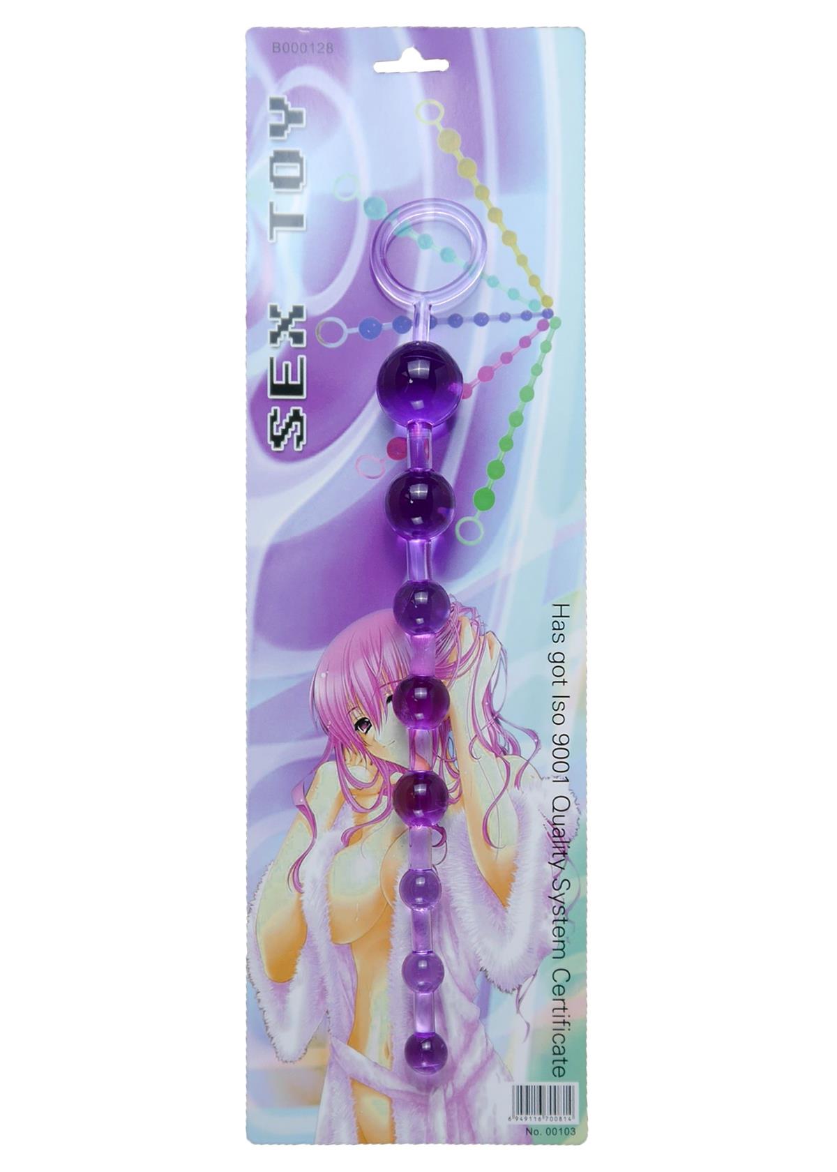 Boysoftoys - 67-00085 - Juicy jelly Anal Beads - Extra Long length - Purple- 29 m- Dia 1,2 cm / 2,8 cm