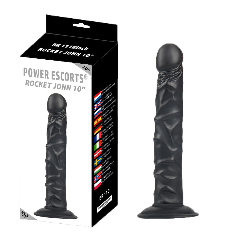 Power Escorts - BR111 - Rocket John 10'' - Mega Realistic Dildo - 10 Inch / 25,5 CM - 2 Colours