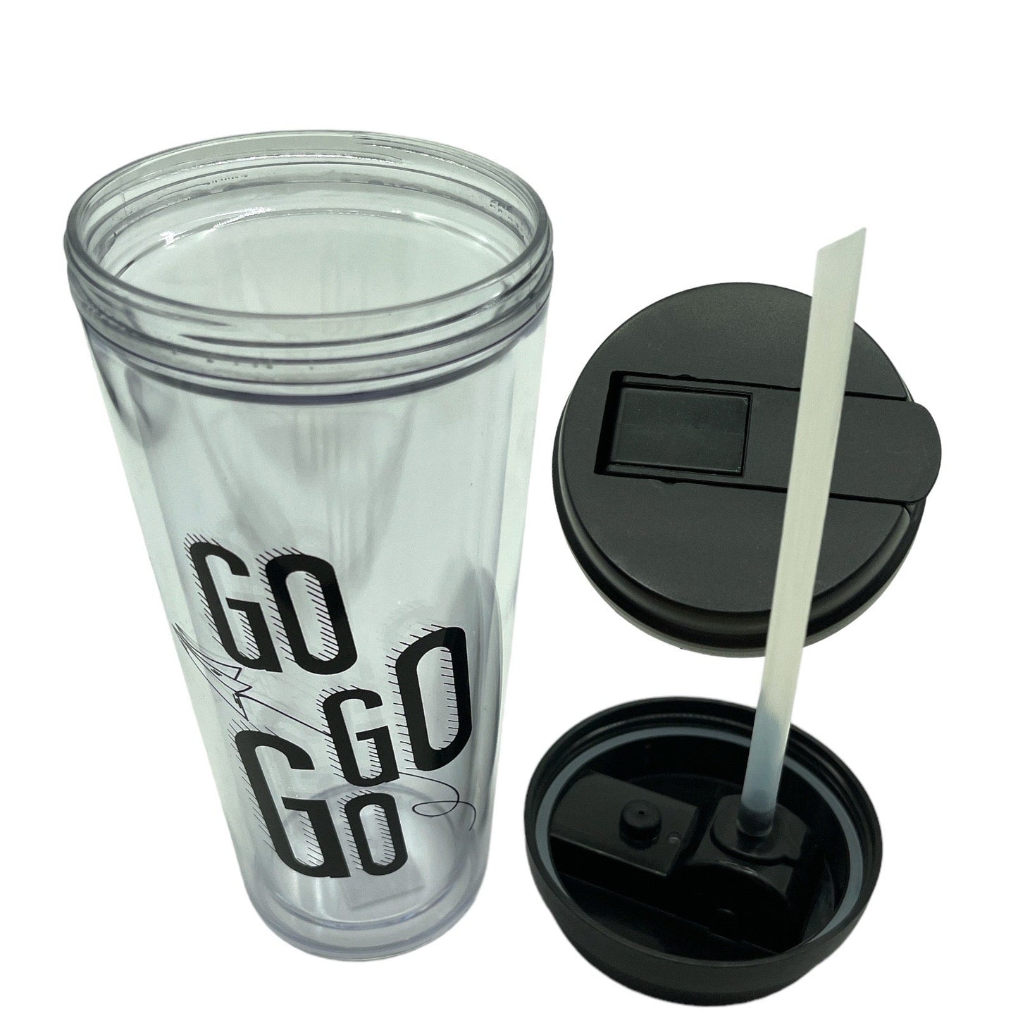 Sport/Koffie Beker Gemaakt van Hard PVC 500ml