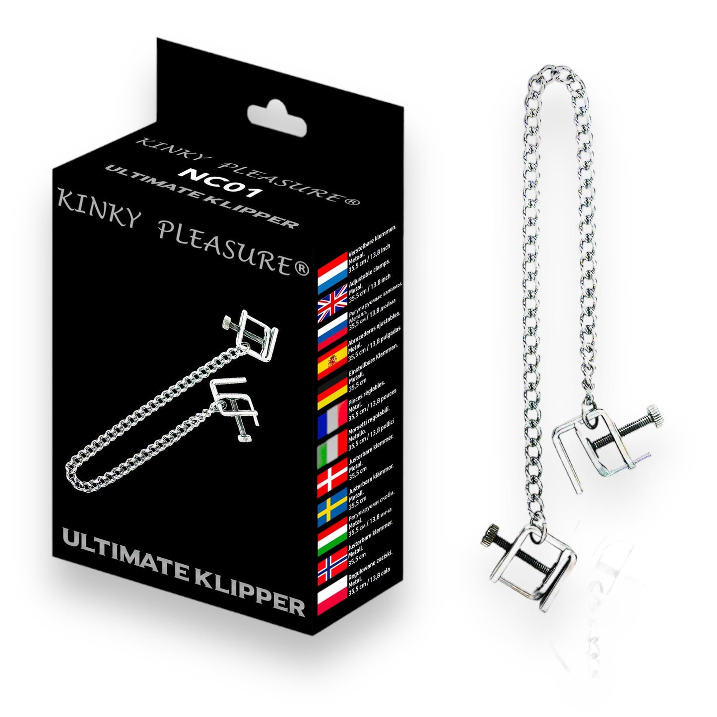 Kinky Pleasure - Tepelklemmen - 7 Modellen - Allemaal in Luxe Kleurrijke Doos - Alle Modellen 1x - 7 Stuks