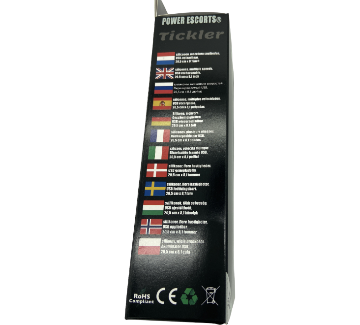 Power Escorts Tickler Pink Silicone GSpot Vibrator - Rechargeable - BR214pink