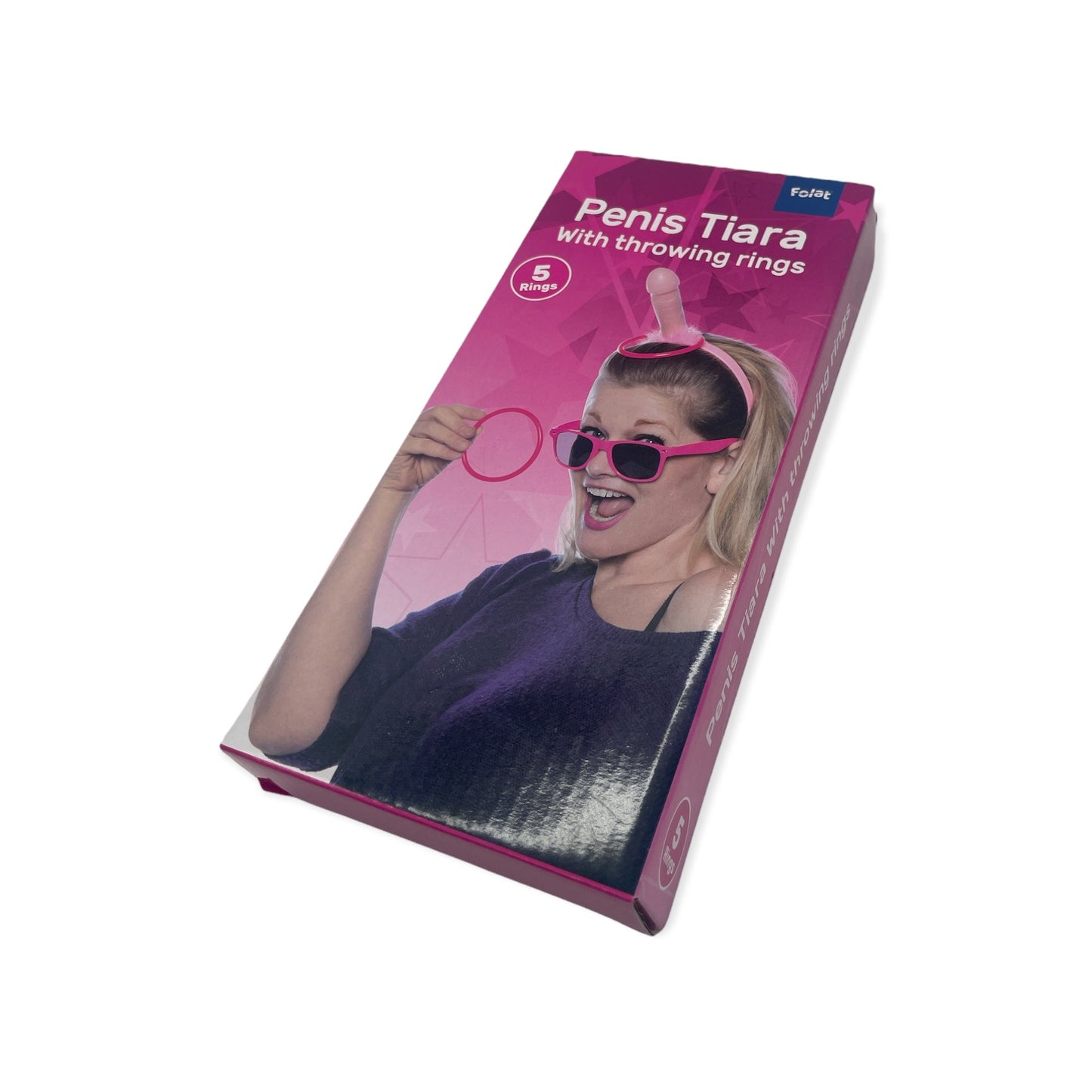 Maak je vrijgezellenfeest onvergetelijk met de Bachelor Tiara Penis met Ringen