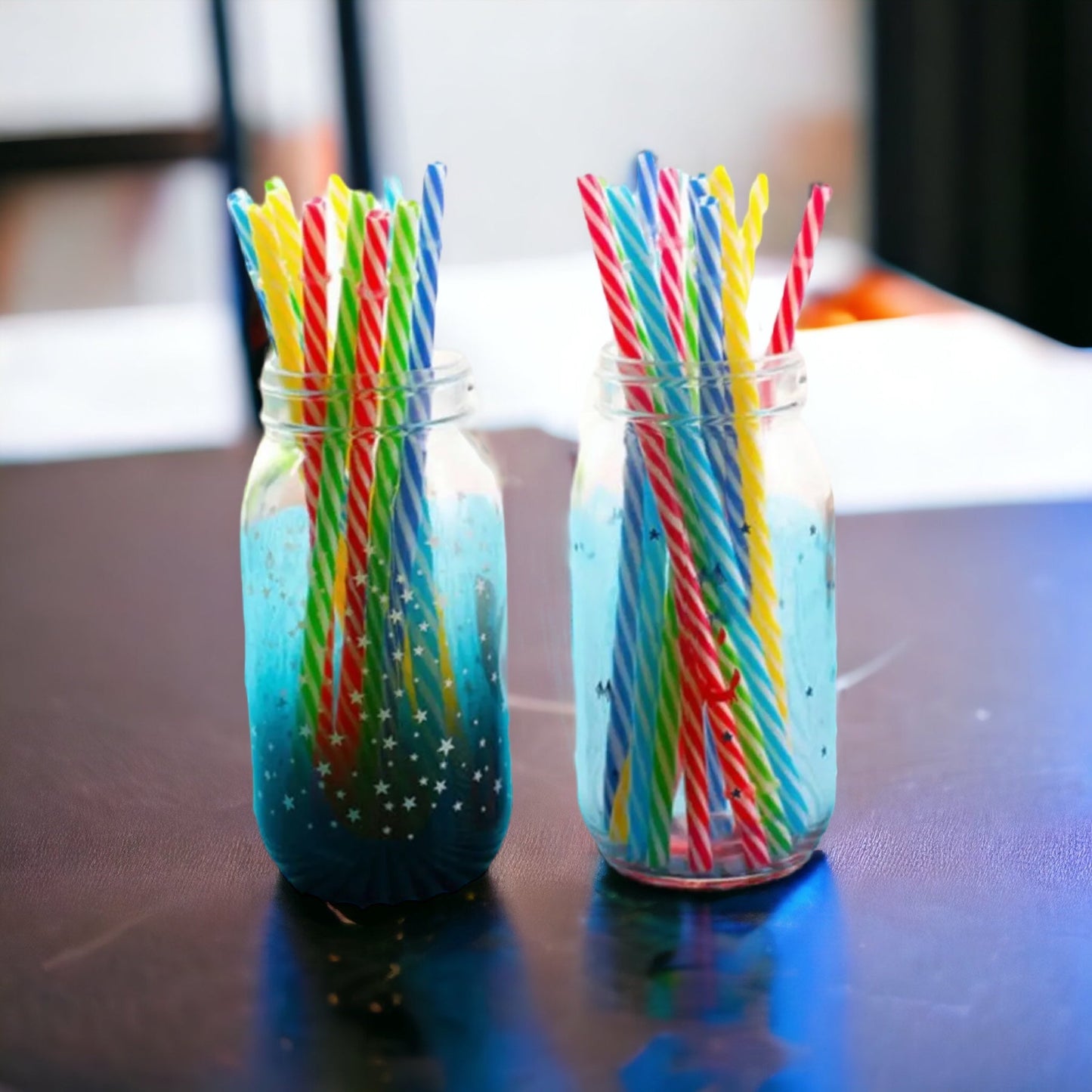Herbruikbare Rietjes 4 Kleuren 10 Stuks