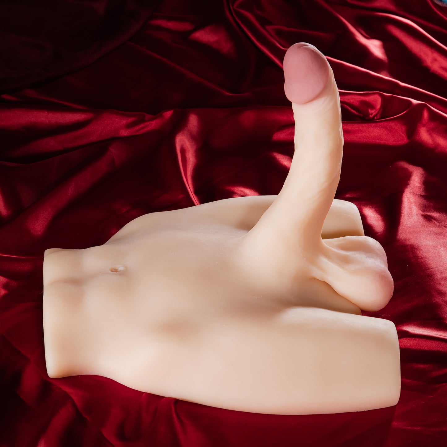Heavy Body Masturbator met Extra Dikke 19 cm Penis – 3.55 kg Realistische Male Masturbator – Premium XXL Toy