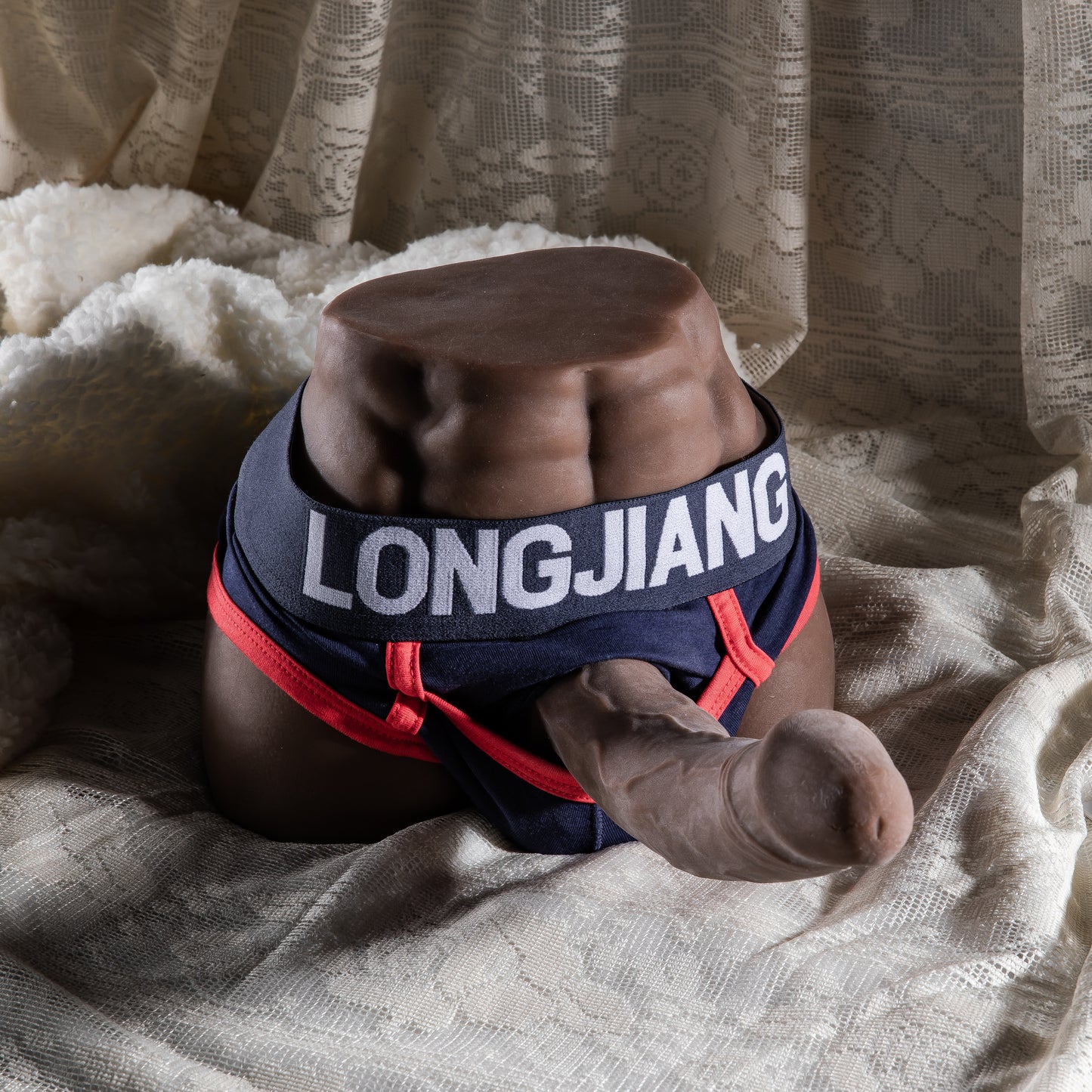Bruin Getinte Body Masturbator met Grote Penis – 2.7 kg Heavy Realistisch Design voor Premium Ervaring