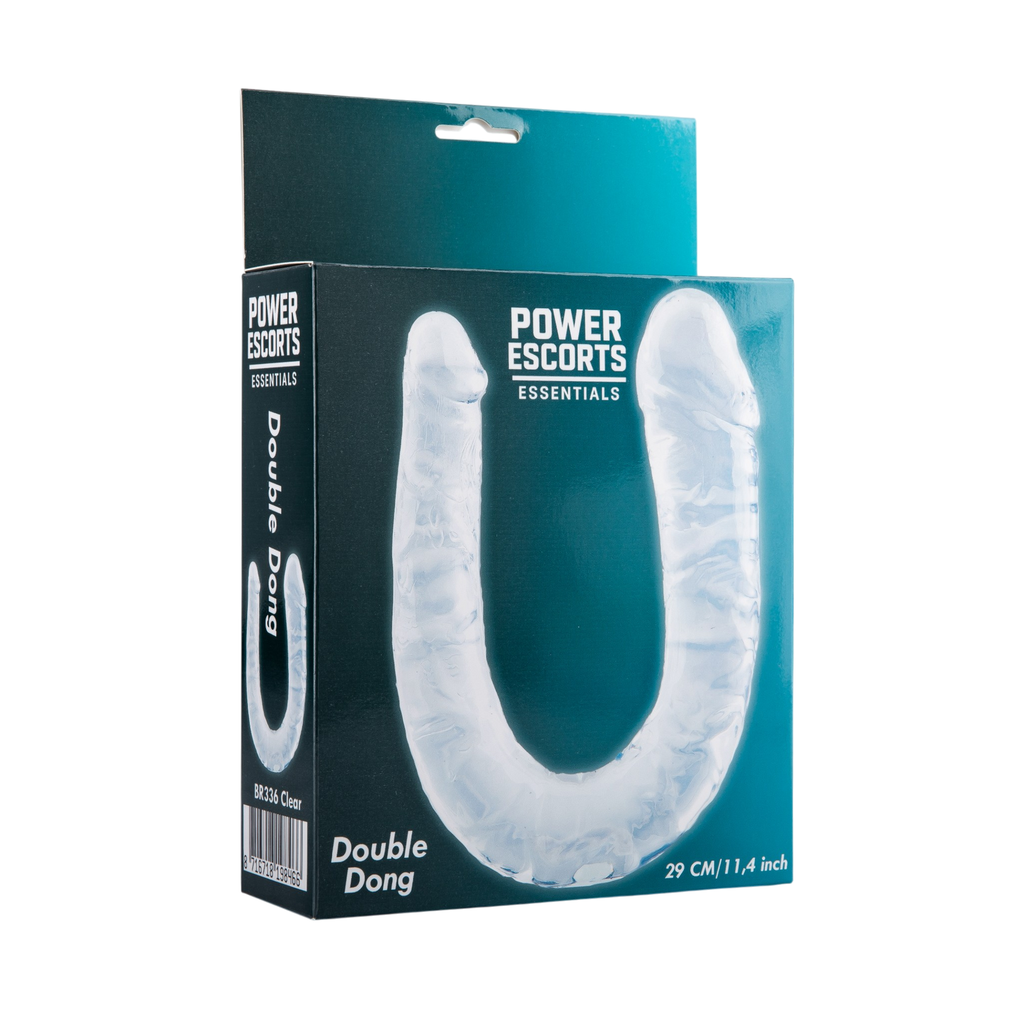 Power Escorts BR335 – Double Dong Clear – Transparante Dubbele Dildo – Flexibel – 29 cm