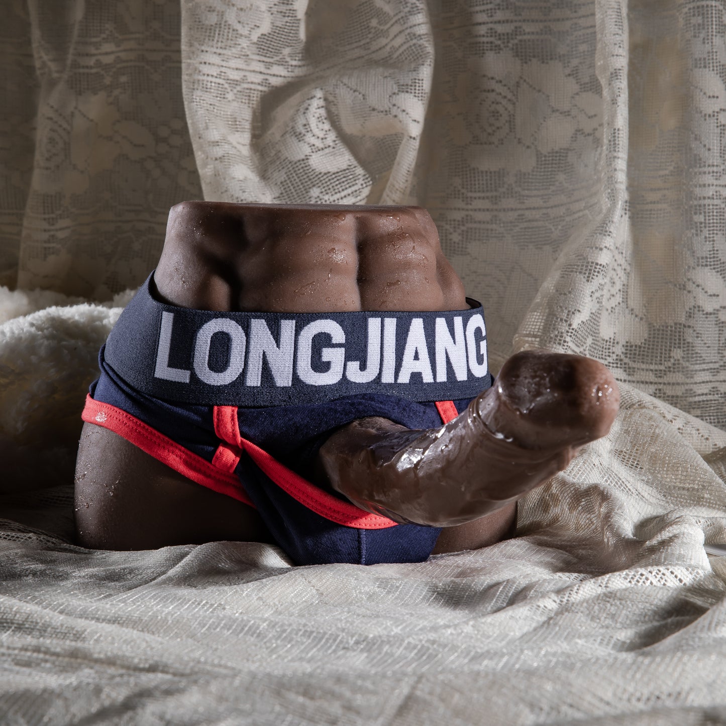 Bruin Getinte Body Masturbator met Grote Penis – 2.7 kg Heavy Realistisch Design voor Premium Ervaring