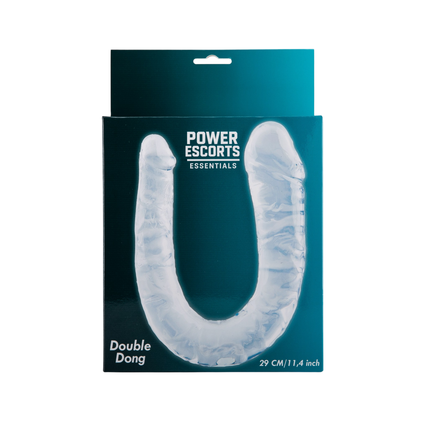 Power Escorts BR335 – Double Dong Clear – Transparante Dubbele Dildo – Flexibel – 29 cm