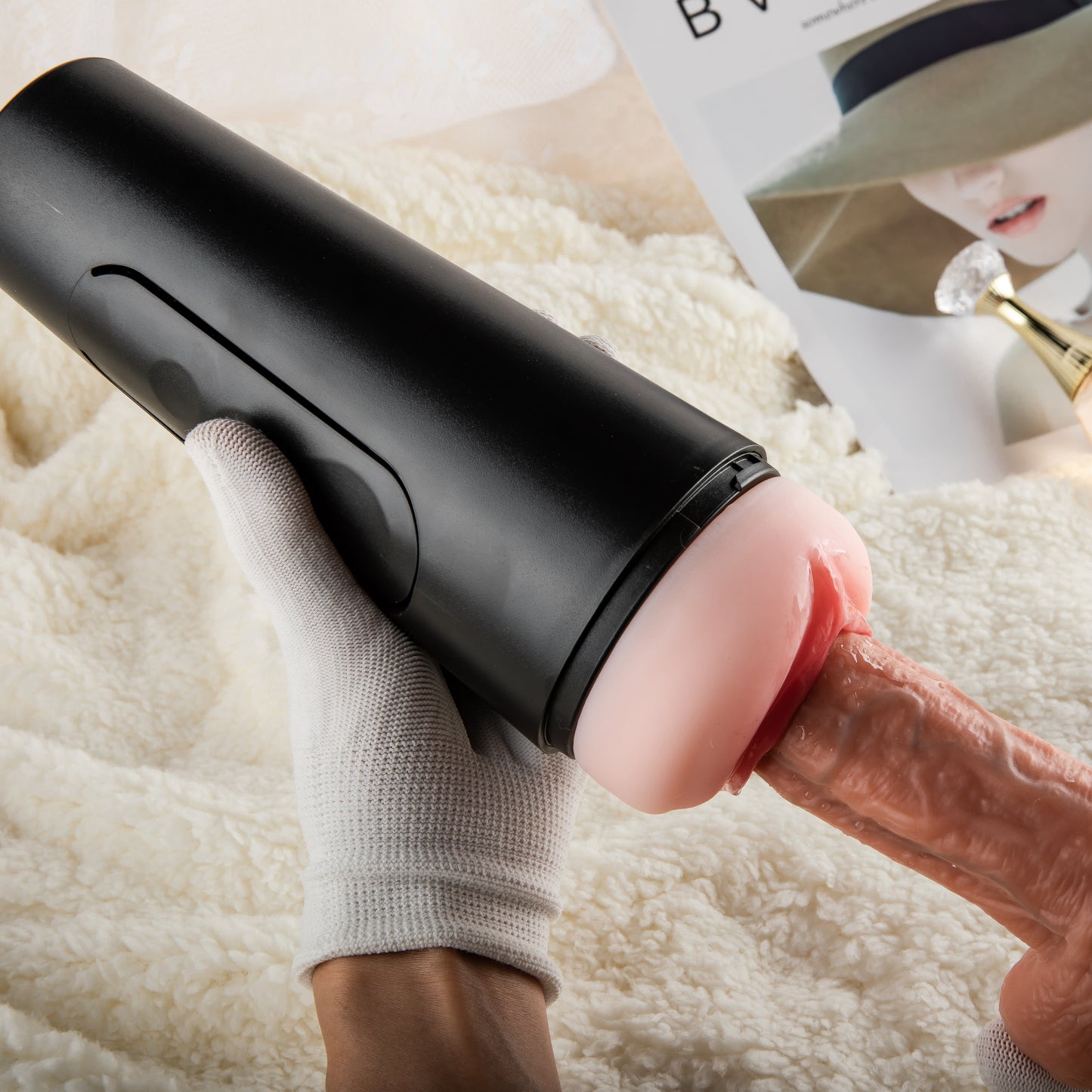 Heavy-Duty Masturbator Cup 20 cm – Groot Formaat met Ergonomische Grip & Easy-Clean Systeem (640g)