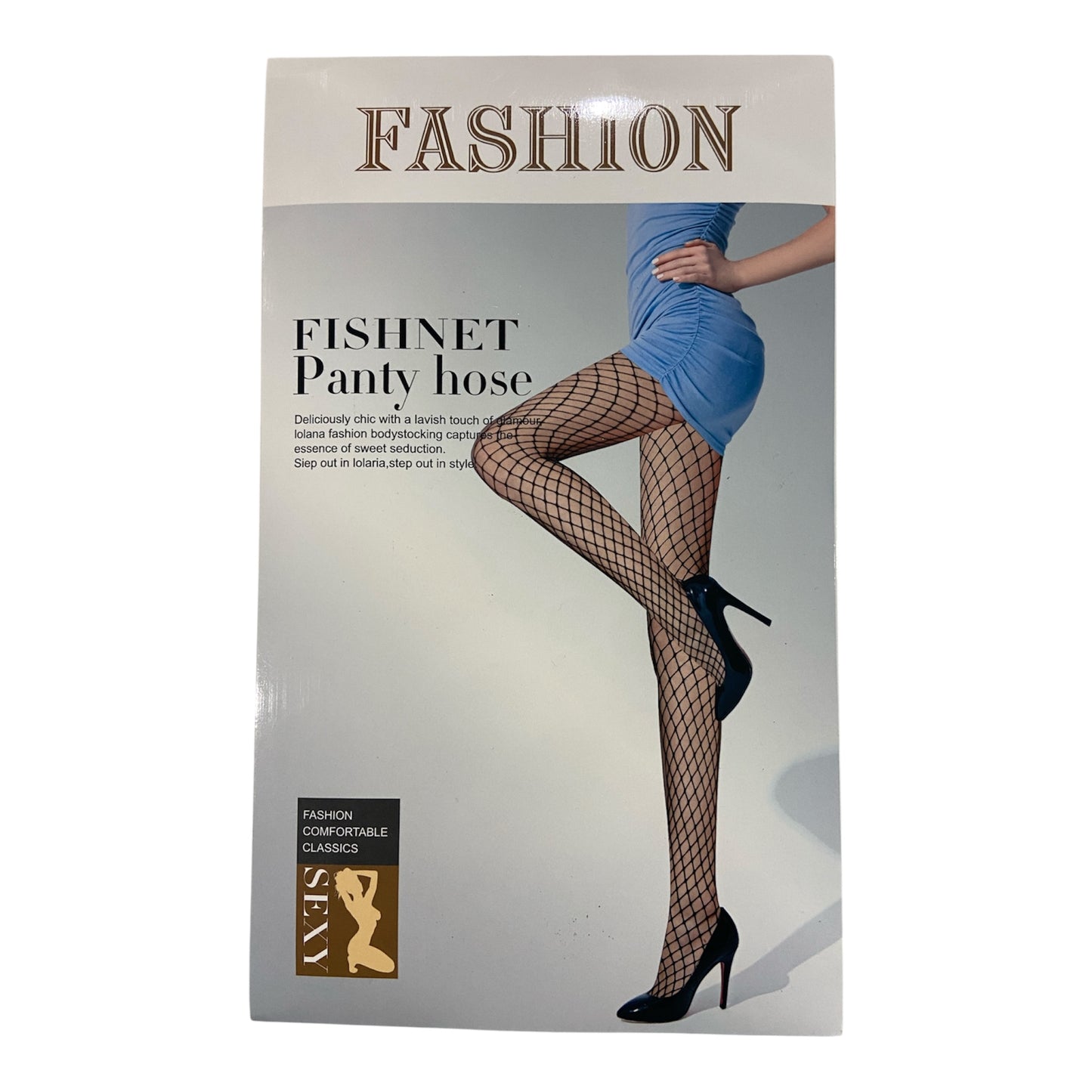 Fashion Fishnet Panty Hose - Stocking Large Raster - Black