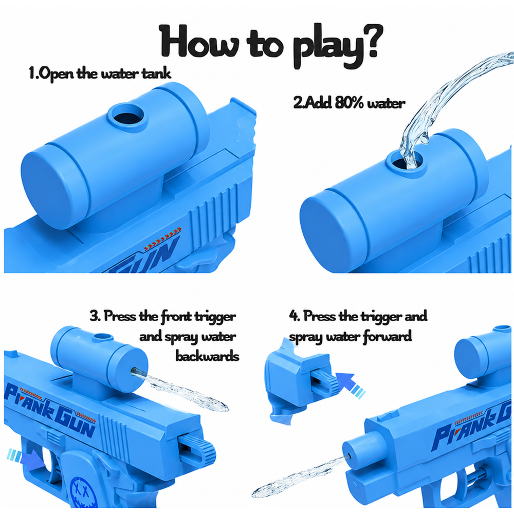 Prank Waterpistool – Roze & Blauw – Grappig Fopartikel
