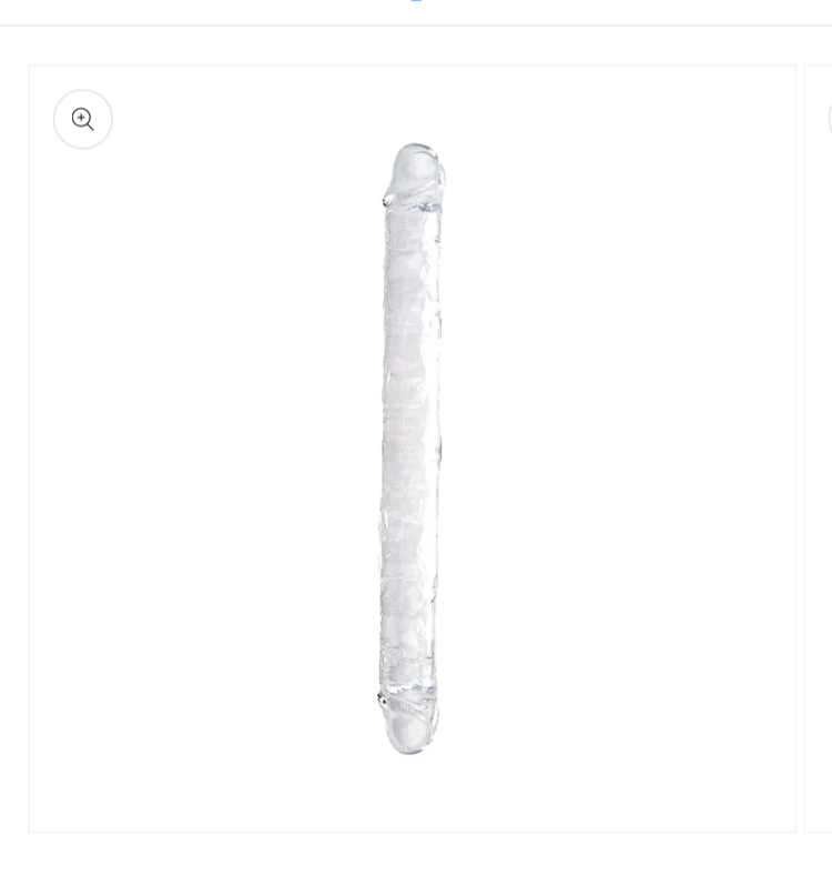 Loving Joy - 18 Inch Jelly Clear Double Dildo - Mega Size 45.5 CM Flexible - N12191