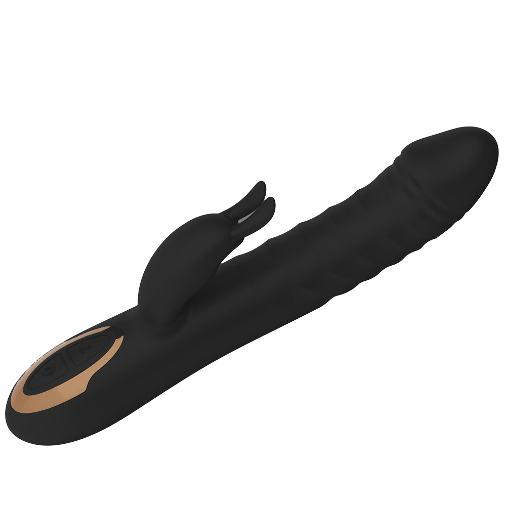 Power Escorts - Rosalie Deluxe - Rechargeable Rabbit Vibrator - Silicone